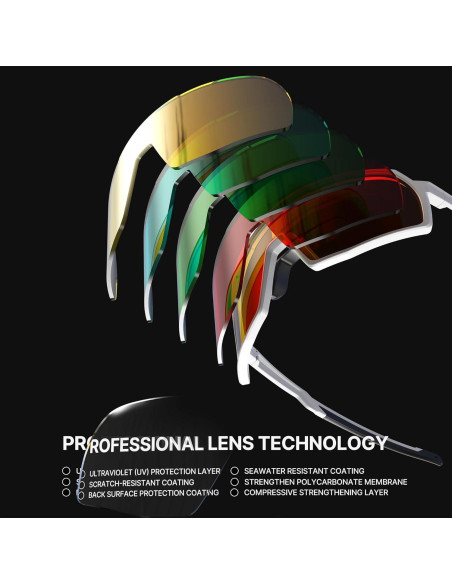 Gafas de Ciclismo Polarizadas YOZISS Cg9034w-g UV400 Gafas de Ciclismo Polarizadas YOZISS Cg9034w-g UV400