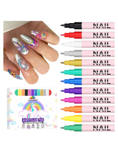 Conjunto de 12 Lápices de Arte para Uñas EBANKU 0.7MM