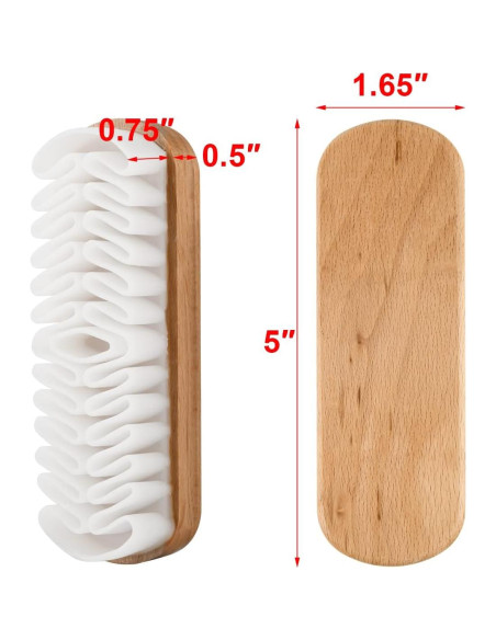 Set de 2 Cepillos Limpiadores Cosmos para Zapatos de Cuero