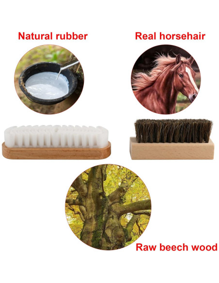 Set de 2 Cepillos Limpiadores Cosmos para Zapatos de Cuero