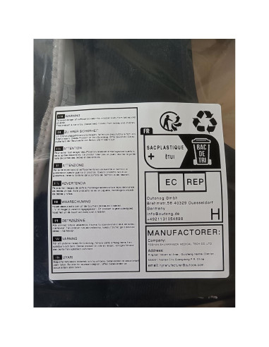 Soporte para Codo FORTEMOTUS Grande Negro - Férula Ajustable