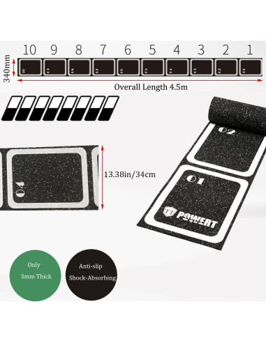Escalera de Agilidad LOPMQRV de Caucho Antideslizante 4.5m