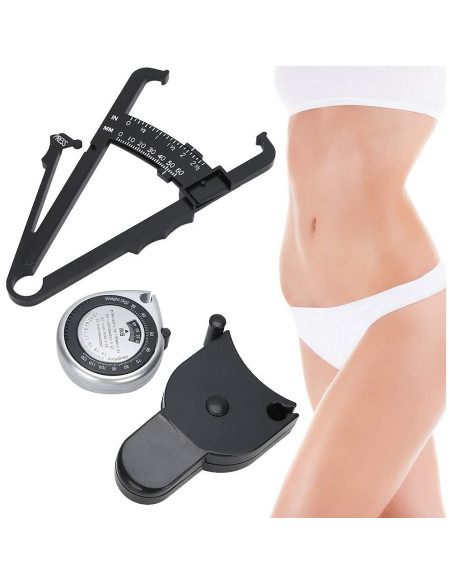 Medidor de Grasa Corporal Betued 3 Pcs Cinta Métrica 150cm