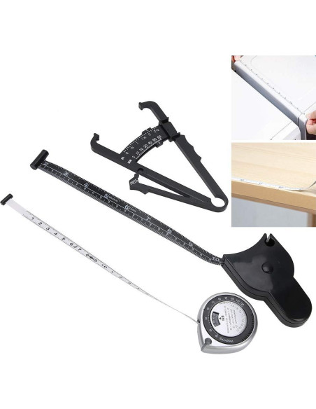 Medidor de Grasa Corporal Betued 3 Pcs Cinta Métrica 150cm