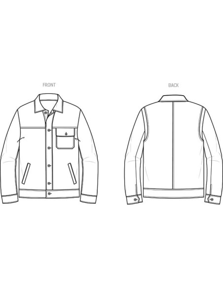 Patrón de Costura Chaqueta Casual Hombre McCall's ME2036