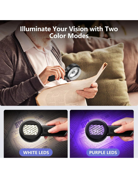 Lupa Digital Hayve HM020 con Pantalla IPS 2" 100X y Luz