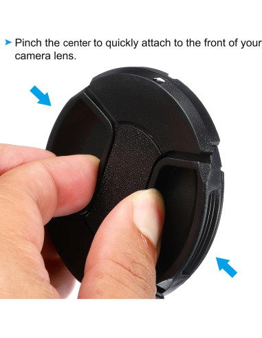 Juego de 3 Tapas de Lente 86mm PATIKIL para DSLR
