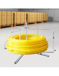 Dispensador de Bobinas de Tubería XUFOPLY 600m Ajustable 2