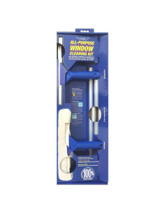Kit de Limpieza de Ventanas Ettore 17050 con Limpiaparabrisas y Lavadora