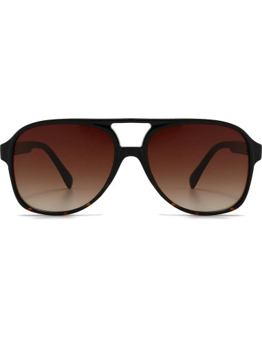 Gafas de sol aviador vintage UV400 unisex amarillas