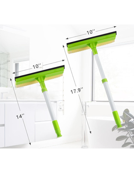 Limpiaparabrisas de Ventana 2 en 1 Bryquelin Verde 25.4cm