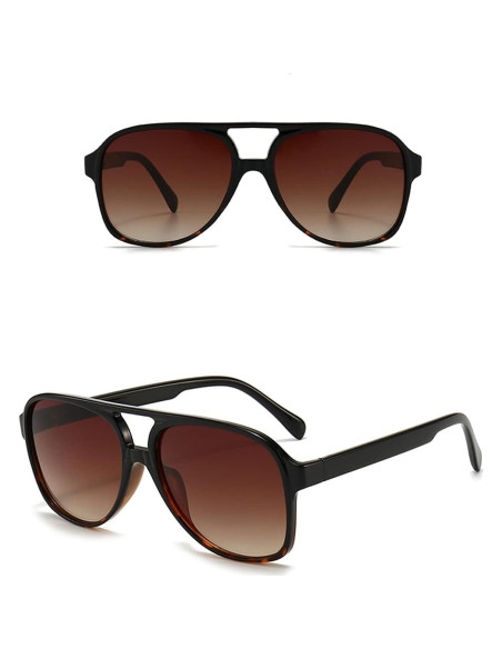 Gafas de sol aviador vintage UV400 unisex amarillas Gafas de sol aviador vintage UV400 unisex amarillas