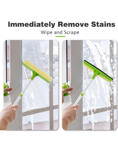 Limpiaparabrisas de Ventana 2 en 1 Bryquelin Verde 25.4cm