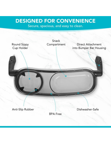 Bandeja de Snack Universal Uniqify para Cochecito VISTA/CRUZ