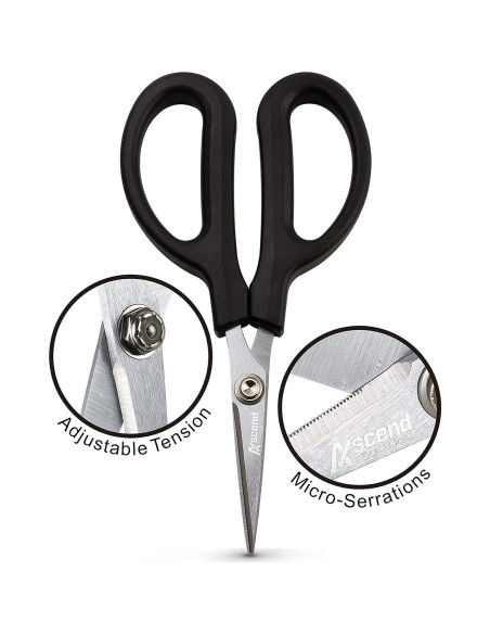 Tijeras de Acero al Carbono Ascend Tools 159 mm para Fibra