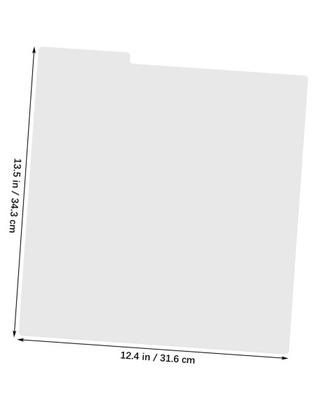 Divisores de Vinilo Angoily 10 Piezas con Etiquetas Blancas