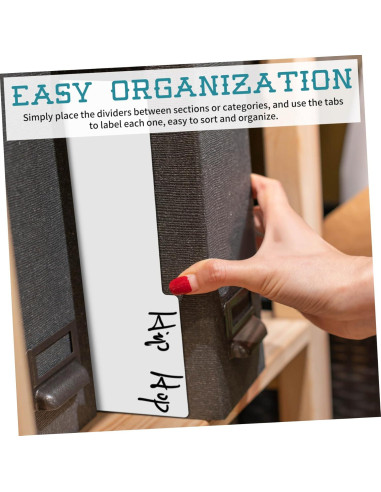 Divisores de Vinilo Angoily 10 Piezas con Etiquetas Blancas