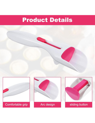 Dispensador de Masa para Cupcakes EXEXIUO 2 Piezas Libre BPA