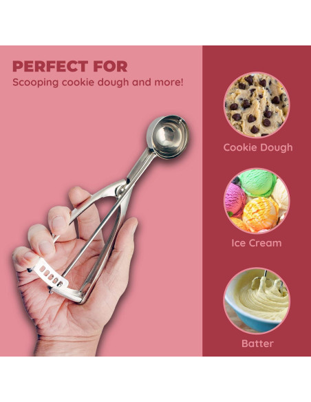 Cucharón de Masa para Galletas Jacent 28g Acero Inoxidable