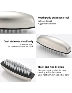 Cepillo de Limpieza Multifuncional Topolopyfeely - Acero Inoxidable 2
