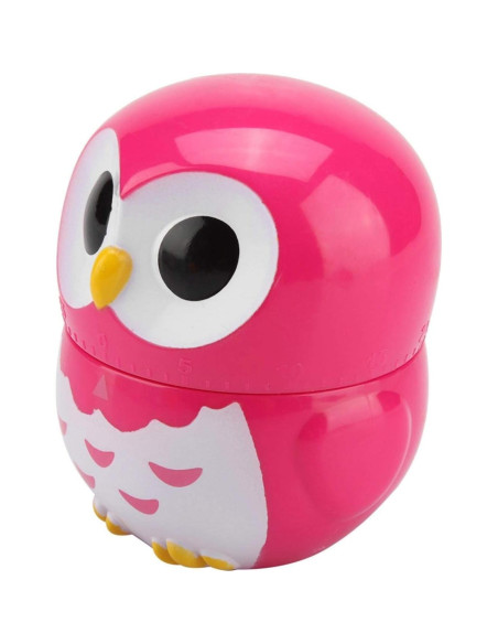 Temporizador de Cocina Mecánico Tyenaza Búho Rosa 55 Minutos