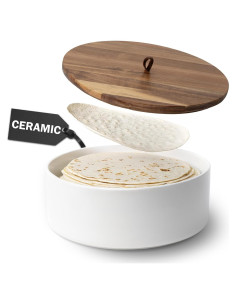 Calentador de Tortillas Cerámica Tortillada 22.86 cm Apto Microondas