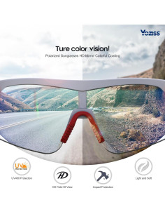 Gafas de Ciclismo Polarizadas YOZISS Cg9025w-r UV400 2