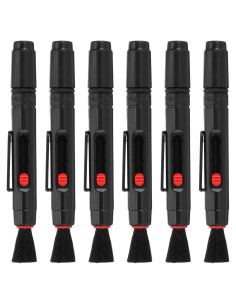 Brocha de Limpieza para Lentes PATIKIL, 6 Pcs, Rojo