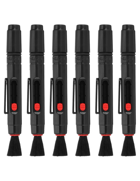 Brocha de Limpieza para Lentes PATIKIL, 6 Pcs, Rojo