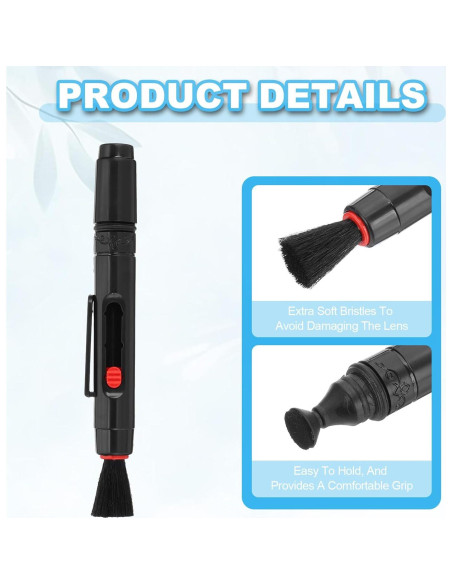 Brocha de Limpieza para Lentes PATIKIL, 6 Pcs, Rojo