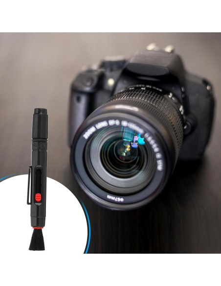 Brocha de Limpieza para Lentes PATIKIL, 6 Pcs, Rojo