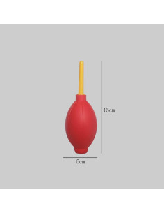 Bombilla de Aire Limpiadora 2 Piezas TPE Lasenersm - Negro y Rojo 2