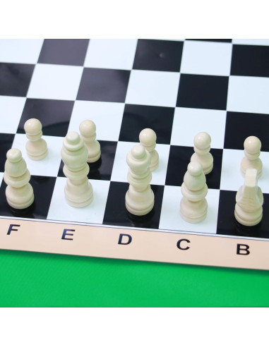 Juego de Ajedrez de Viaje Plegable Hzsshb - Mini Ecológico