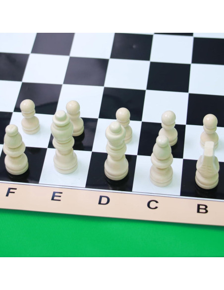 Juego de Ajedrez de Viaje Plegable Hzsshb - Mini Ecológico