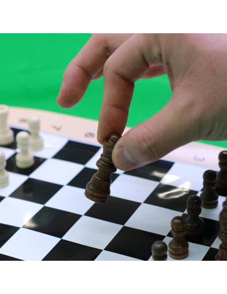 Juego de Ajedrez de Viaje Plegable Hzsshb - Mini Ecológico