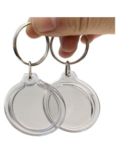 25 Marcos de Foto Acrílico Transparente 3.6cm DIY Personalizados 2