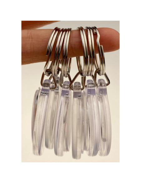 25 Marcos de Foto Acrílico Transparente 3.6cm DIY Personalizados