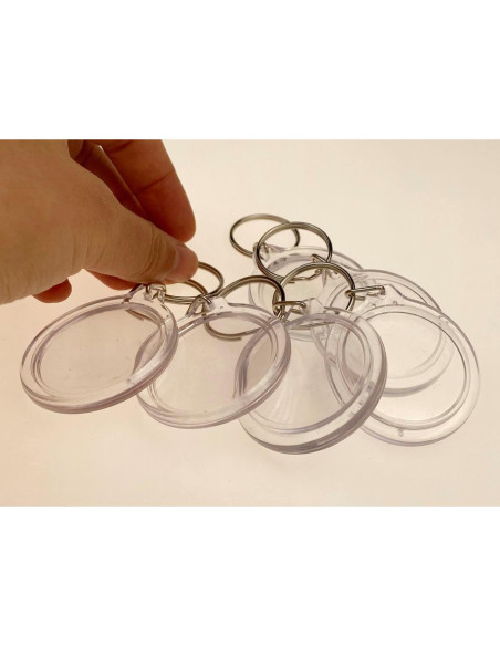 25 Marcos de Foto Acrílico Transparente 3.6cm DIY Personalizados