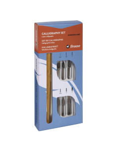 Juego de Caligrafía Brause 141B - 6 Plumas Metal 0.7 a 5 mm