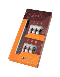 Juego de Caligrafía Brause 141B - 6 Plumas Metal 0.7 a 5 mm 2