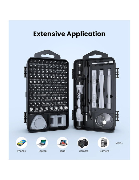 Juego de Destornilladores de Precisión AXTH 115 en 1 Ergonómico