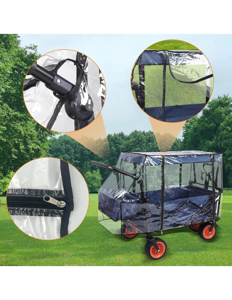 Cubierta de Lluvia EYUNSTAR para Carros Plegables 52cm x 84.5cm