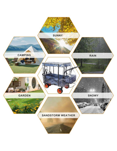 Cubierta de Lluvia EYUNSTAR para Carros Plegables 52cm x 84.5cm