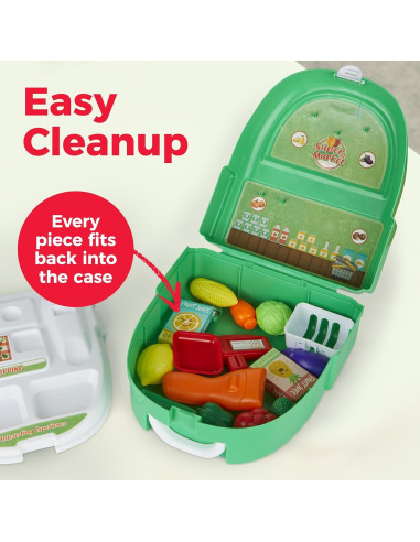 Caja Registradora de Juguete Amusty con Mochila y Accesorios