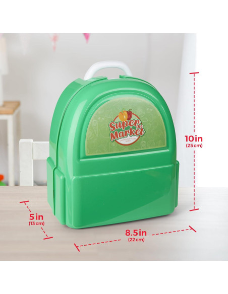 Caja Registradora de Juguete Amusty con Mochila y Accesorios