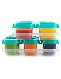 Set de Bloques para Bebés OXO Tot 12 Piezas Verde Azulado