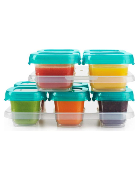 Set de Bloques para Bebés OXO Tot 12 Piezas Verde Azulado