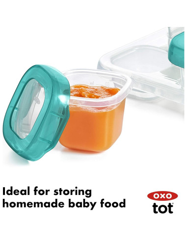 Set de Bloques para Bebés OXO Tot 12 Piezas Verde Azulado