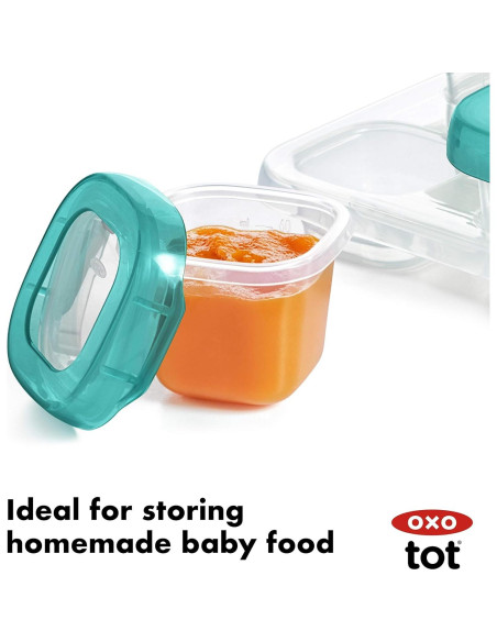 Set de Bloques para Bebés OXO Tot 12 Piezas Verde Azulado