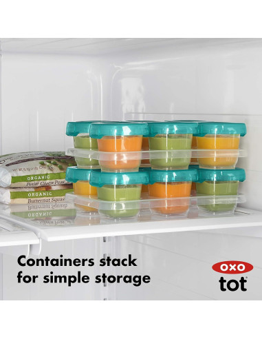 Set de Bloques para Bebés OXO Tot 12 Piezas Verde Azulado